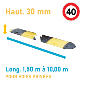 Ralentisseur 30 mm voies privées