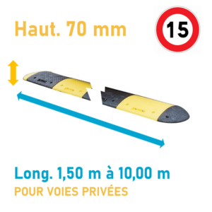 Ralentisseur 70 mm voies privées